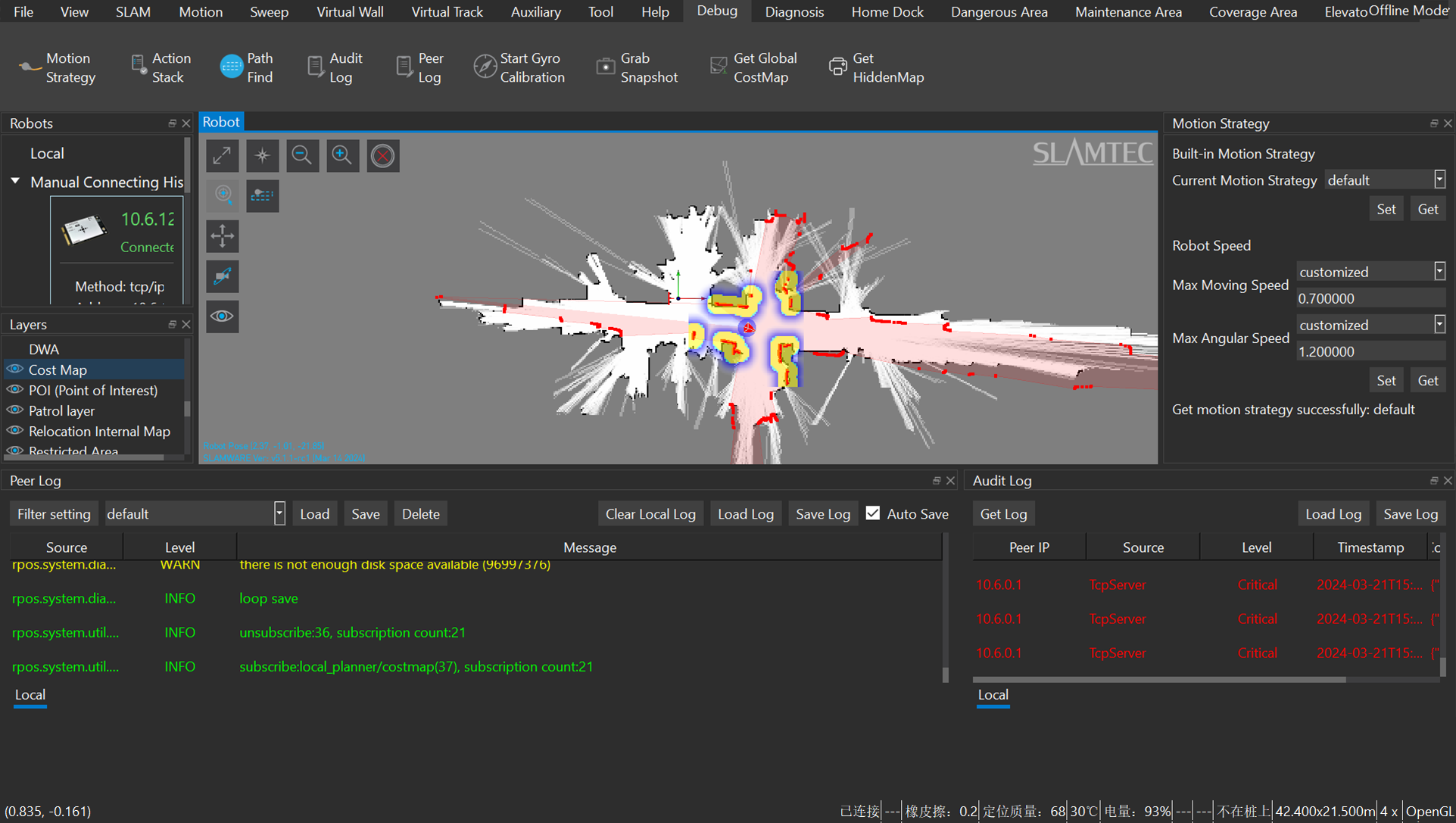 Robostudio Debugging Interface